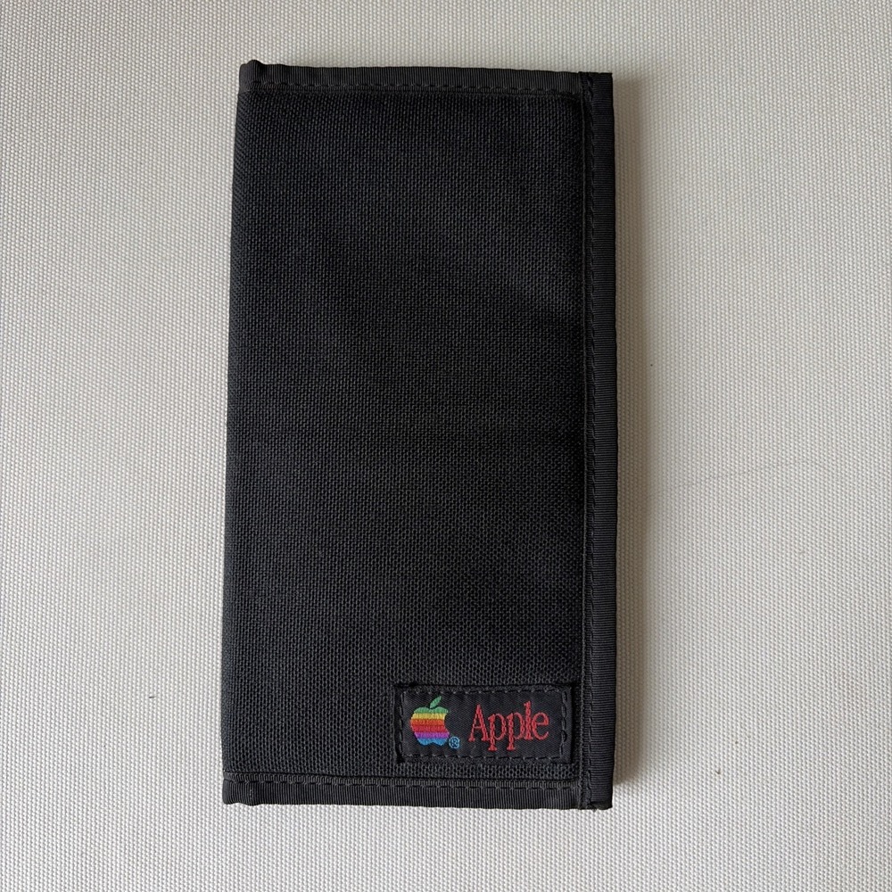 Vintage Apple Computer Rainbow Logo Case Storage West Ridge Designs USA Black